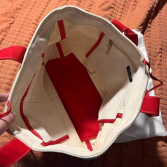 Vintage Kate Spade canvas lady bug Tote - Picture 3 of 5